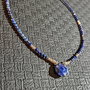 Colier argint lapis lazuli brioleta boho chic trendy - Transport gratuit