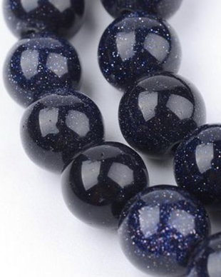 Margele semipretioase blue gold stone