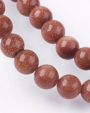 Margele semipretioase gold stone