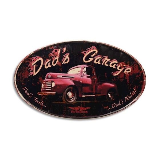 Decoratiune metalica"Dad's garage"