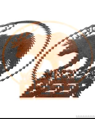 Decoratiune metalica reclama la bere