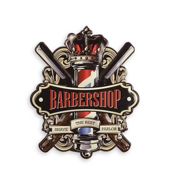 Decoratiune metalica barber shop