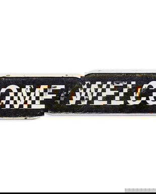 Decoratiune metalica bine a-ti venit