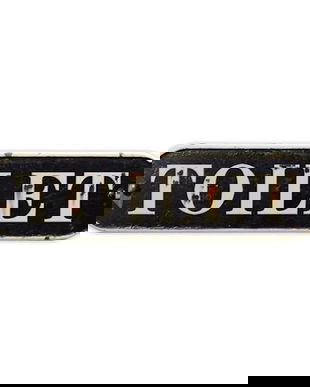 Decoratiune metalica toaleta