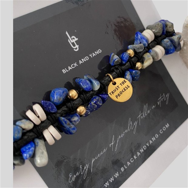 Bratara Lapis Lazuli - Trust the process