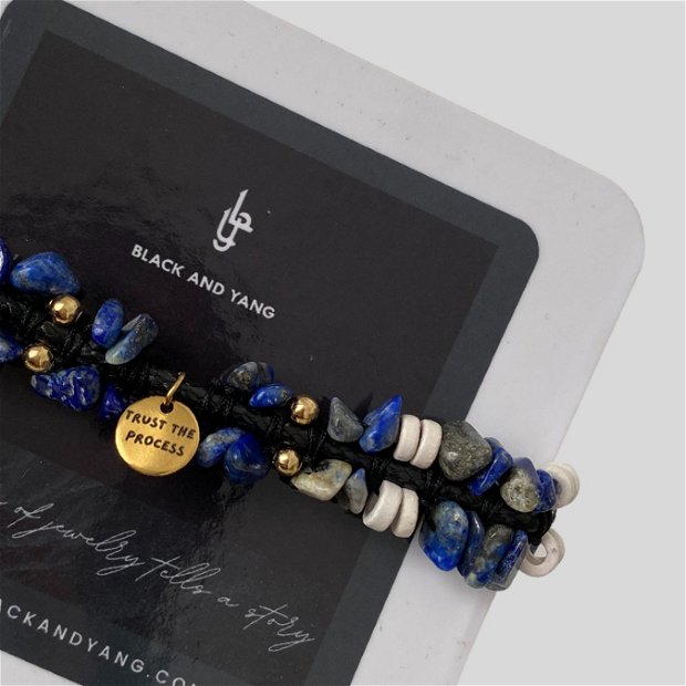 Bratara Lapis Lazuli - Trust the process