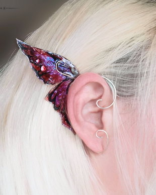 Cercei ear wrap "Butterfly Wing"