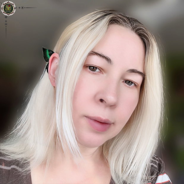 Cercei ear wrap cu Aripi de Fluture verde cu negru