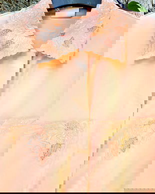 Bluza orange pal, guler brodat