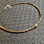 Colier argint pirita minimalist boho chic trendy fashionable - Transport gratuit