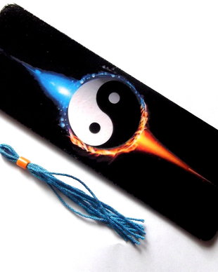 semn de carte  cu Yin Yang 44511