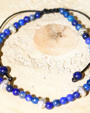 Bratara handmade din lapis lazuli