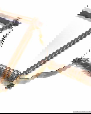 Lupa din alama masiva cu maner deosebit