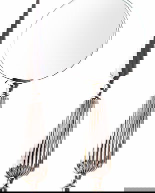 Set birou din alama masiva argintie