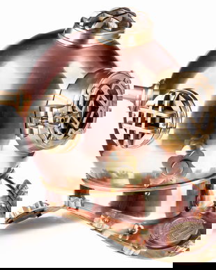 Casca decorativa de scafandru in marime naturala din metal