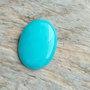 Cabochon jad, nuanta amazonit, 40x30 mm
