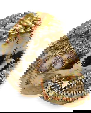 Statueta STEAMPUNK cu un craniu