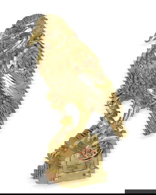 Corb-statueta STEAMPUNK din rasini