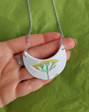 Colier cu pandantiv ceramic