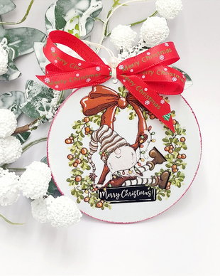 Glob lemn pentru Craciun, Merry Christmas
