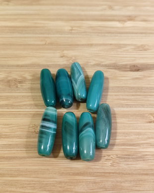Agate verzi - 28 - 30 X 9 -11 mm