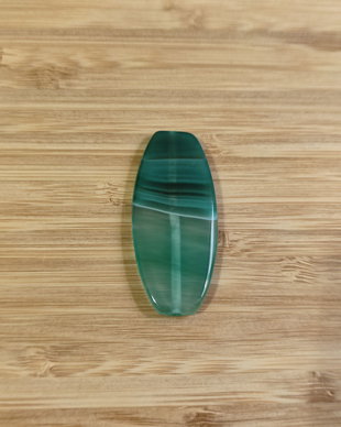 Agata verde - 48 X 22 mm