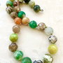Colier agate colorate
