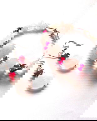 set cuart roz si agate 43707