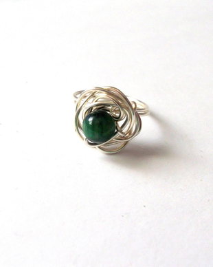 inel ochi de tigru verde 44618