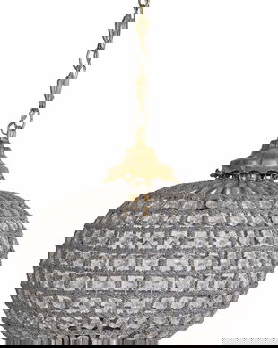 Lampa din alama masiva cu cristale