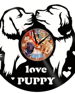 LOVE PUPPY-ceas de perete