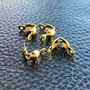 SST-PD 021/Capat de nod otel inoxidabil 304 auriu 7.5x4mm mm -2 bucăți