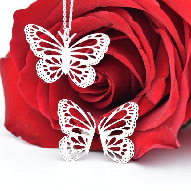 Set Elegant Butterfly / Fluturi  Argint 925