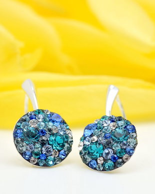 Cercei Swarovski  Regal Chaton /Argint 925