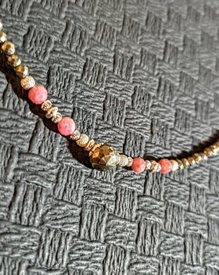 Colier argint safir roz opal roz pirita onion minimalist boho chic trendy cadou -Transport gratuit