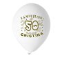Baloane albe aniversare 50 ani