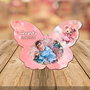 Marturii botez fluture ursulet roz