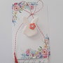 Brosa martisor iepuras cu piatra Preciosa