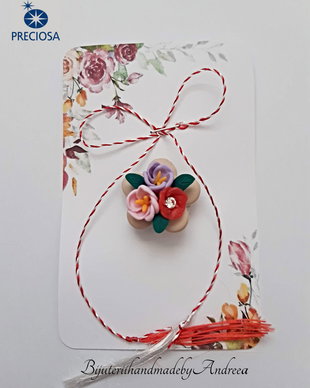 Brosa buchet de flori model 2