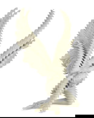 Inger inghenunchiat-statueta din rasini