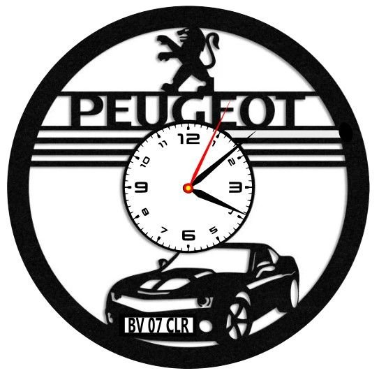 PEUGEOT-ceas de perete(personalizabil)