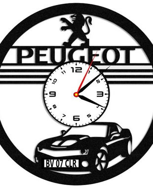 PEUGEOT-ceas de perete(personalizabil)