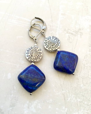 Cercei Vintage Lapis lazuli