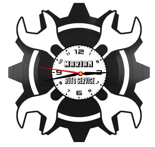 SERVICE AUTO-ceas de perete (personalizabil)