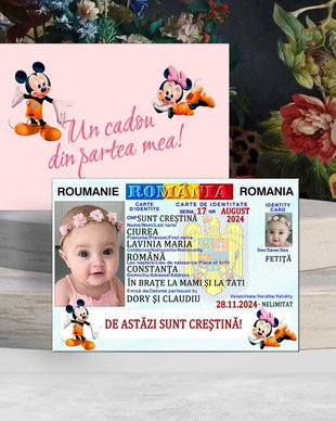 Magneti buletin fetite, Minnie si Mickey