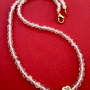 Colier CHOKER Topaz alb