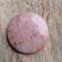 Cabochon rodonit roz, 40 mm