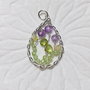 Pandantiv argint,  ametist, peridot si opal etiopian Branduse