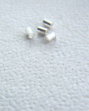 Tub distantier argint 3x2 mm/10 buc. (F35-11)