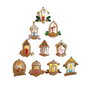 Set decoratiuni brodate brad